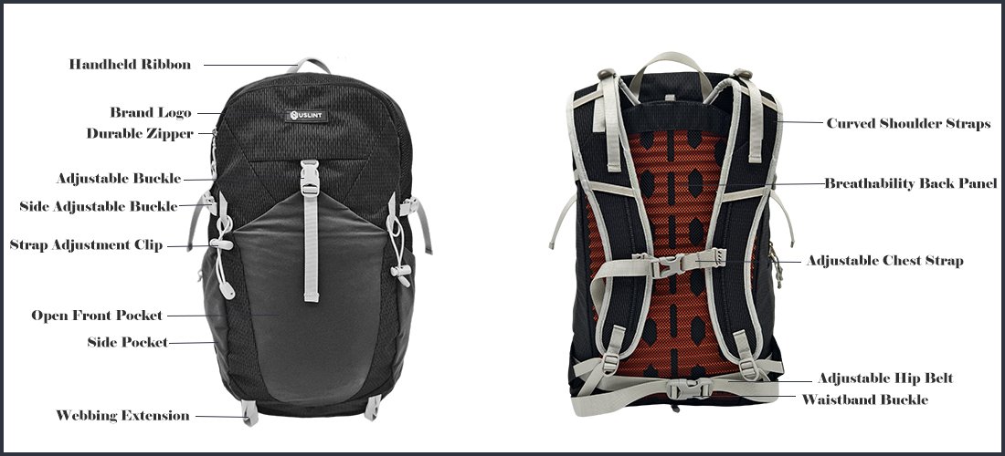Lightweight mountain bike backpack