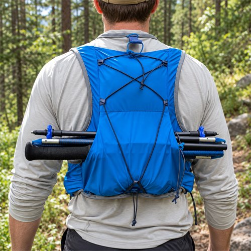 How to Attach Trekking Poles to a Trail Running Hydration Vest